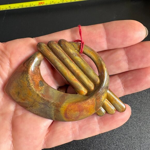 Vintage Brooch Pin from France possibly Copper - Picture 3 of 4